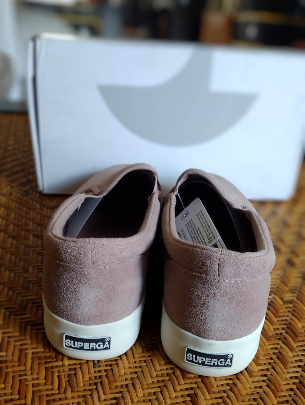 Superga 2306 Rose Suede Low Top Slip On Casual Shoes Sneakers - Picture 5 of 6